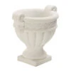 Fantasieco Stein-Vase Baden, Weiß, Ca. Ø45/H42 Cm -Gartenbedarf Förderung 2388742 WE FS 001 fantasiecoSteinVaseBadenD45cm