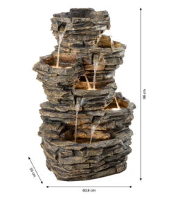 Dehner Polyresin-Gartenbrunnen Largo, Ca. B60,8/H98/T50 Cm -Gartenbedarf Förderung 4277729 WE BG 001 DehnerPolyresinGartenbrunnenLargoNeu