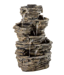 Dehner Polyresin-Gartenbrunnen Largo, Ca. B60,8/H98/T50 Cm