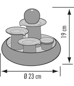 Seliger Zimmerbrunnen Trentino, Ø 23 X 19 Cm 7 Seliger Zimmerbrunnen Trentino, Ø 23 X 19 Cm -Gartenbedarf Förderung 4317053 WE DE 001 SeligerZimmerbrunnenTrentinoGruen