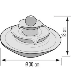 Seliger Zimmerbrunnen Pisa, Ca. Ø30/H18 Cm -Gartenbedarf Förderung 4317376 WE DE 001 SeligerZimmerbrunnenPisaBlau