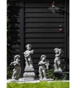 Fantasieco Steinputte Musikant Mit Geige, Ca. B23/H59/T22 Cm -Gartenbedarf Förderung 4451860 WE MO 001 Putten GC 13 2020