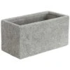 Dehner Leichtbeton-Kasten Rock, Rechteckig, Grau