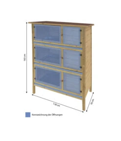 Elmato® Kaninchenstall Bavaria King, 3-stöckig, Ca. B118/H163/T70 Cm 7 Elmato® Kaninchenstall Bavaria King, 3-stöckig, Ca. B118/H163/T70 Cm -Gartenbedarf Förderung 5251608 WE BG 001 ElmatoKaninchenheimBavaria3stoeckigMG