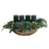 Adventsgesteck Peacock, Ca. B45/H25/T22 Cm -Gartenbedarf Förderung 6424477 WE FS 002 JardinierePeacock35cmAdvent2022