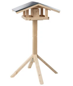 Dehner Natura Futterhaus Karwendel, Natur, Inkl. Ständer, Ca. B84,3/H127,2/T84,3 Cm