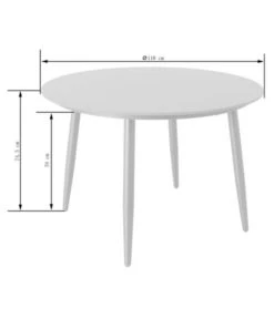 Dehner Tisch Delphi, Ca. Ø110/H74,5 Cm 13 Dehner Tisch Delphi, Ca. Ø110/H74,5 Cm -Gartenbedarf Förderung 6702351 WE FS 004 TischDelphiNEu