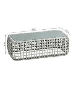 Dehner Flechtlounge Bali, 4-teilig -Gartenbedarf Förderung 6705305 WE BG 001 LoungeBaliTischFinal