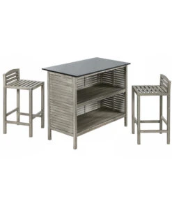 Dehner Barstuhl Southampton -Gartenbedarf Förderung 6713390 WE FS 002 BarSouthamptonGrauNeu