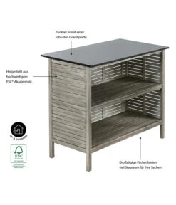 Dehner Bartisch Southampton, Ca. B115/H105/T65 Cm 14 Dehner Bartisch Southampton, Ca. B115/H105/T65 Cm -Gartenbedarf Förderung 6713390 WE IG 001 BarSouthamptonGrauNEU