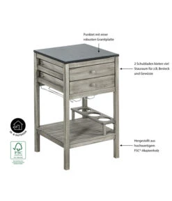 Dehner Schubladenschrank Southampton, Ca. B50/H90/T50 Cm -Gartenbedarf Förderung 6713739 WE IG 001 SchrankSouthamptonGrauNEU