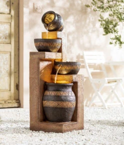 Dehner Polyresin-Gartenbrunnen Monterry, Ca. H117,5 Cm -Gartenbedarf Förderung 6742472 WE MO 001 DehnerPolyresinGartenbrunnenMonterryNEU