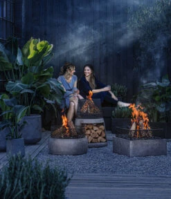 Feuerschale Gran Canaria, Ca. Ø54/H72 Cm -Gartenbedarf Förderung 6870513 WE MO 001 Feuerschalen