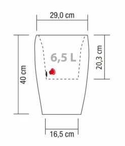 Scheurich Kunststoff-Topf Barceo High, Rund 14 Scheurich Kunststoff-Topf Barceo High, Rund -Gartenbedarf Förderung 6878946 WE BG 001 ScheurichTopfBarceoHigh
