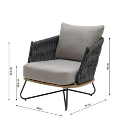 Dehner Gartenlounge Monte Carlo, 4-teilig -Gartenbedarf Förderung 6895346 WE BG 002 LoungeMonteCarlo