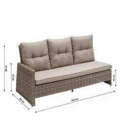 Dehner Geflechtlounge Bologna, 5-teilig -Gartenbedarf Förderung 6903447 WE BG 001 LoungeBologna korrektur