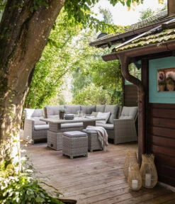 Dehner Geflechtlounge Bologna, 5-teilig -Gartenbedarf Förderung 6903447 WE MO 001 LoungeBolognaNEU