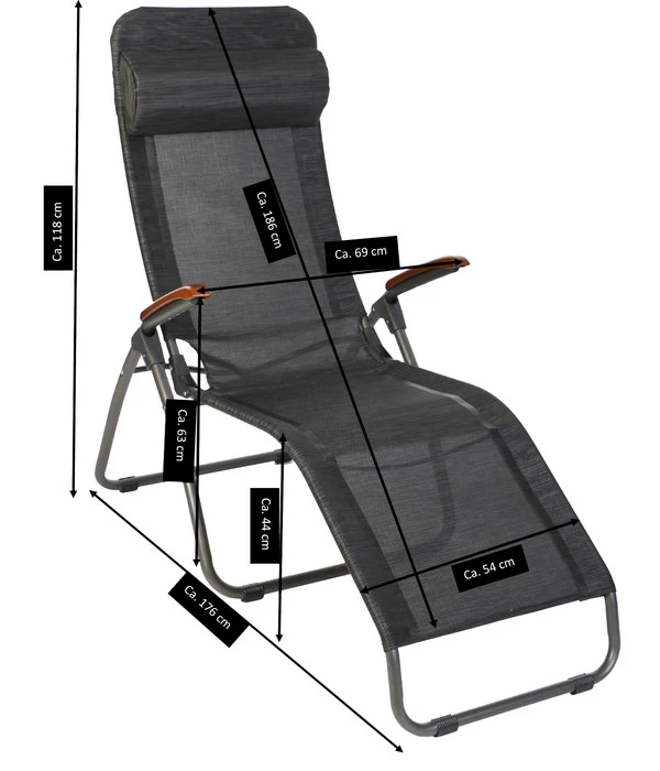 Sungörl Bäderliege Dreamliner Amazing Deluxe, Ca. B69/H118/T176 Cm 9 Sungörl Bäderliege Dreamliner Amazing Deluxe, Ca. B69/H118/T176 Cm – Bild 7