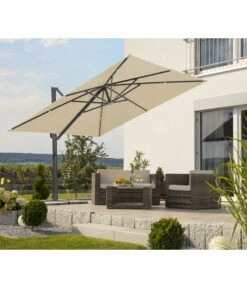 Schneider Ampelschirm Rhodos Smart, Quadratisch, Ca. B300/T300 Cm -Gartenbedarf Förderung 6953384 WE MO 001 SchneiderAmpelschirmRhodosSmartnatur