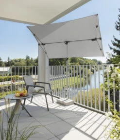 Schneider Sonnenschirm Novara, Rechteckig, Ca. B190/T140 Cm -Gartenbedarf Förderung 6953541 WE MO 001 SchneiderSonnenschirmNovarasilbergrau