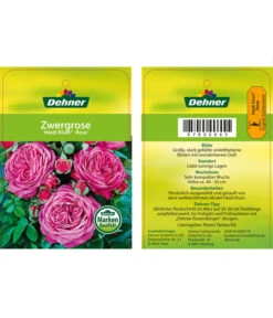 Edelrosen-Mix 'Nostalgie®' -Gartenbedarf Förderung 7800063 HeidiKlumZwergrose Etikett1